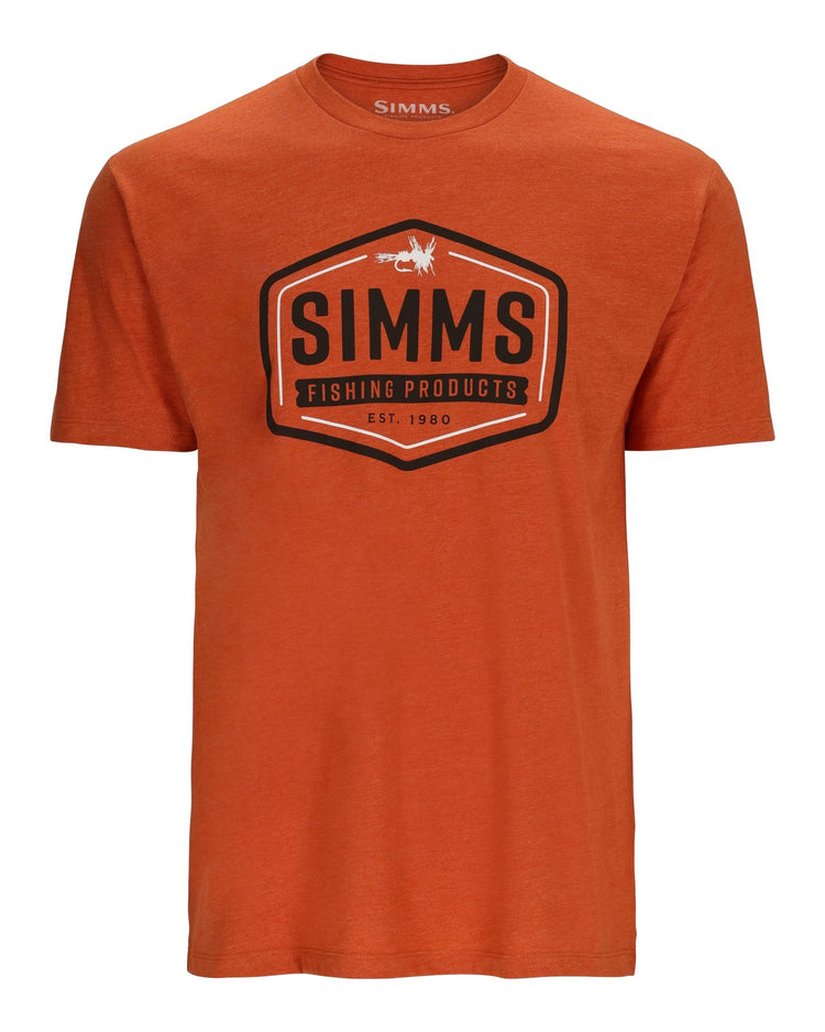 Men's Fly Patch T-Shirt - Adobe Heather - Simms Fishing - Size 2XL