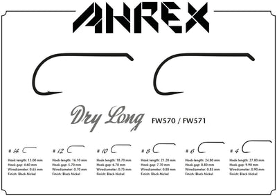 Ahrex FW571 Dry Fly Hooks