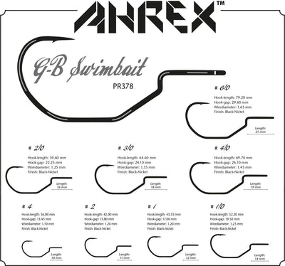 Ahrex PR378 GB Swimbait Hooks