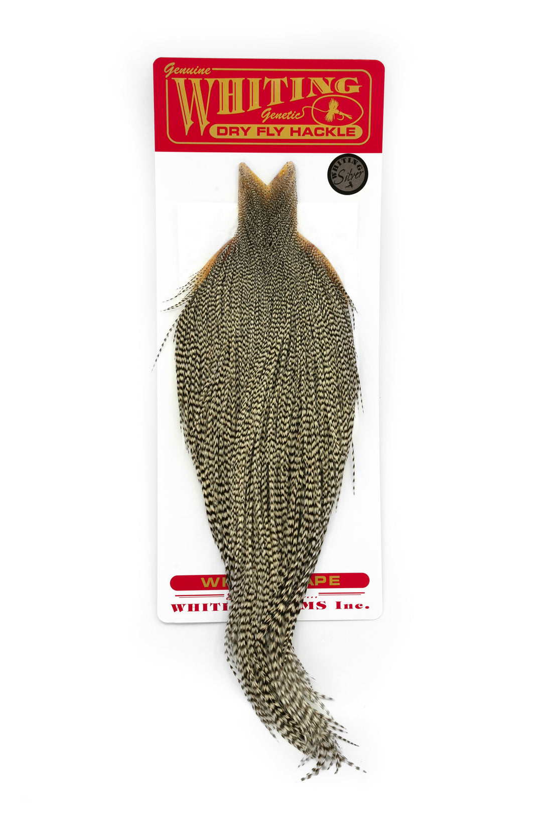 Whiting Farms Silver Dry Fly Hackle Rooster Cape – Bow River