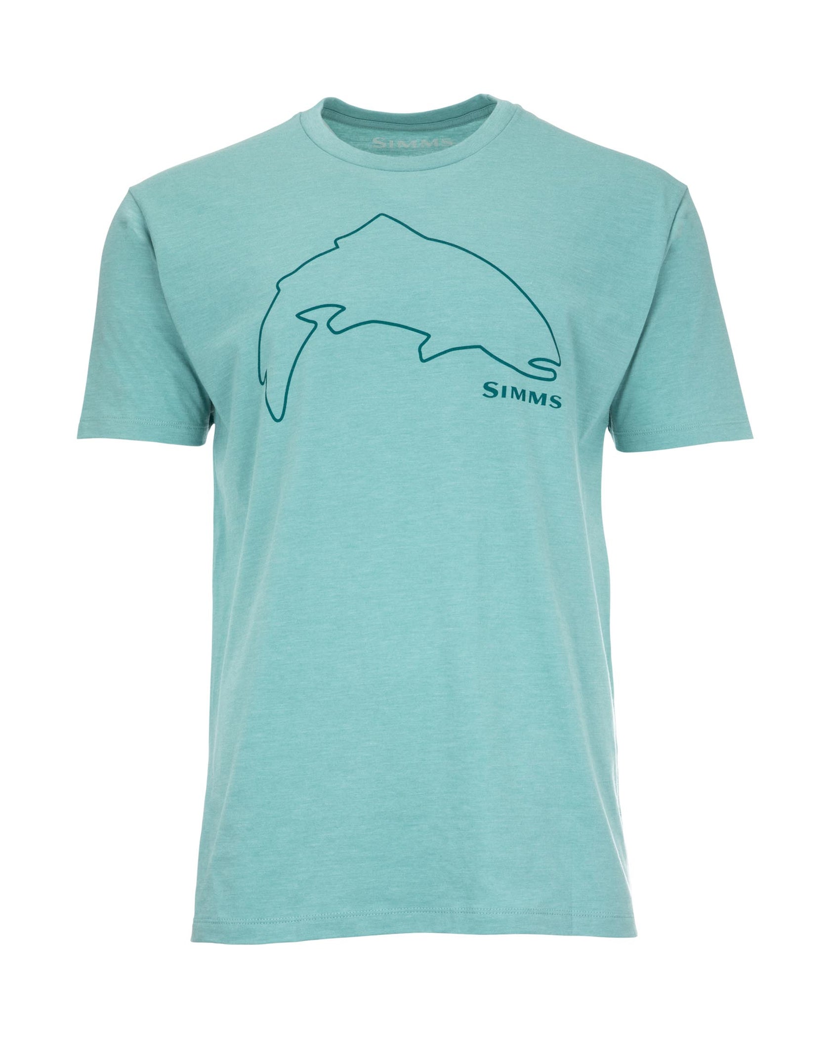 Simms Tech Tee Trout Outline