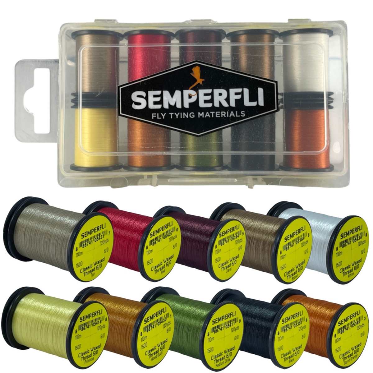 SemperFli Classic Waxed Thread 6/0 110m Naturals Collection – Bow River ...