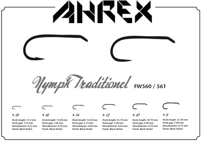 Ahrex FW561 Traditional Nymph Hooks
