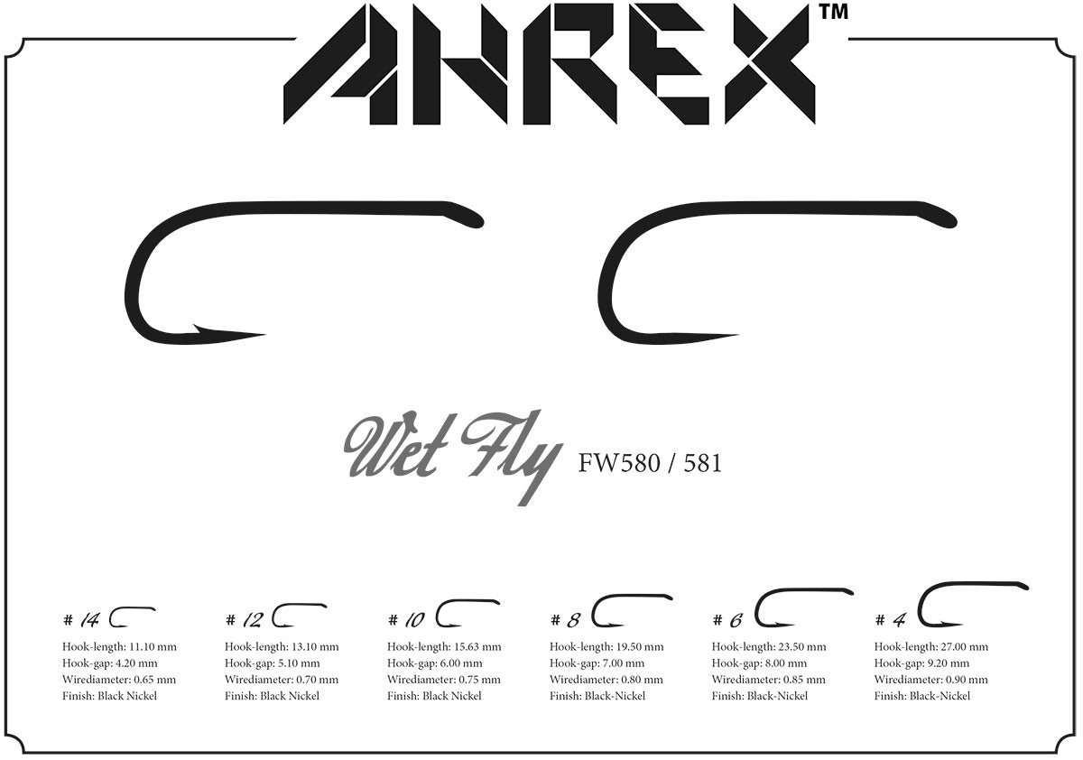 Ahrex FW581 Wet Fly Hooks