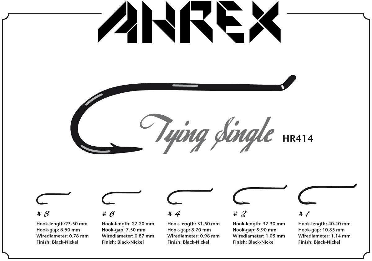 Ahrex HR414 Home Run Tying Single Hooks