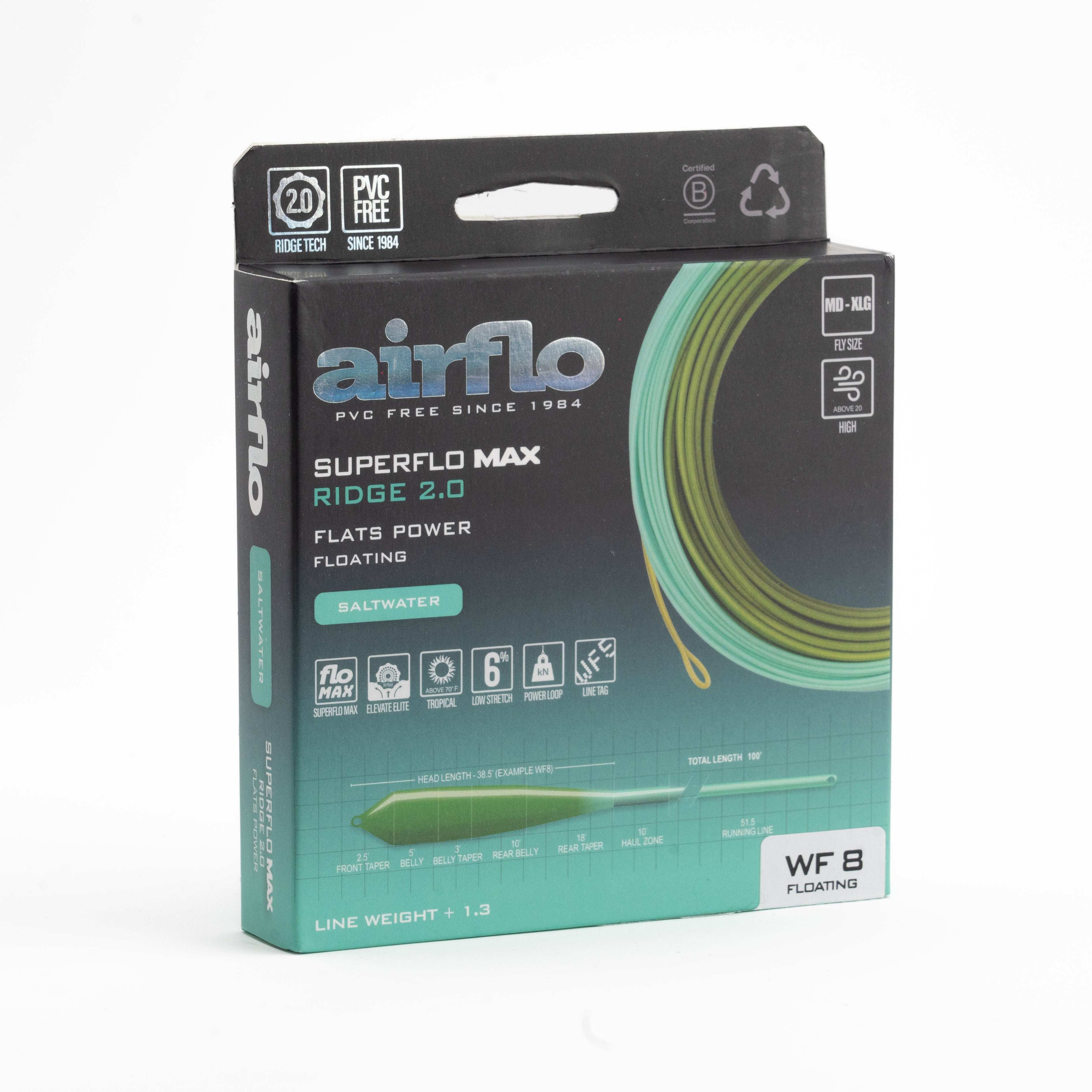 Airflo Superflo Max Ridge 2.0 Flats Power Taper Fly Line – Bow River ...