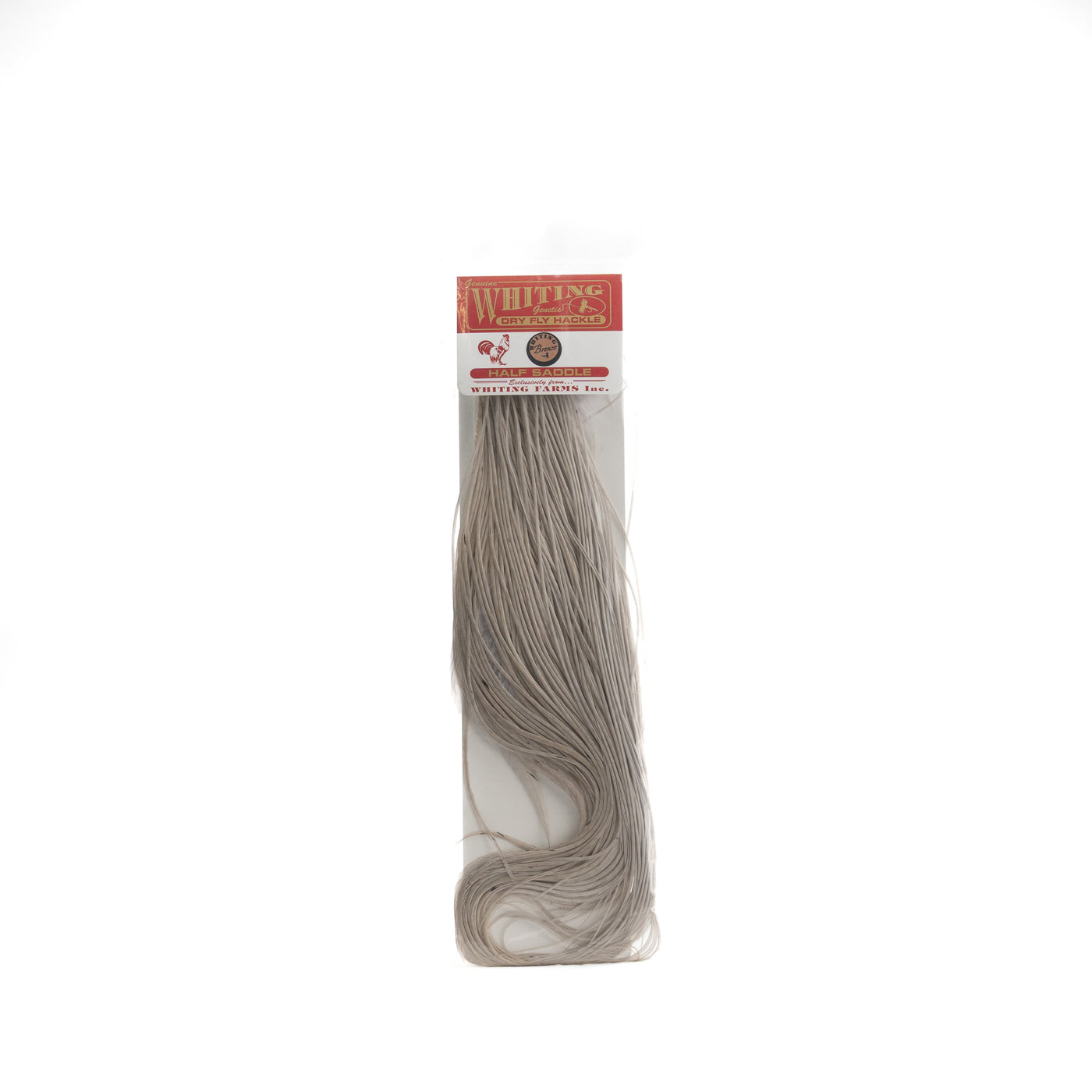 Whiting Farms Bronze Dry Fly Hackle 1/2 Rooster Saddle