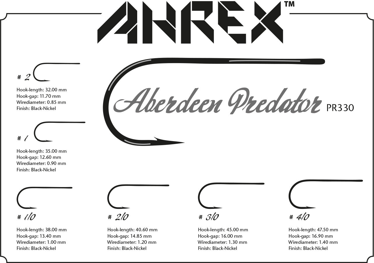 Ahrex PR330 Aberdeen Predator Hooks