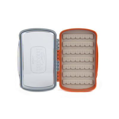 Tacky Pescador Small Fly Box  - Clear/Burnt Orange