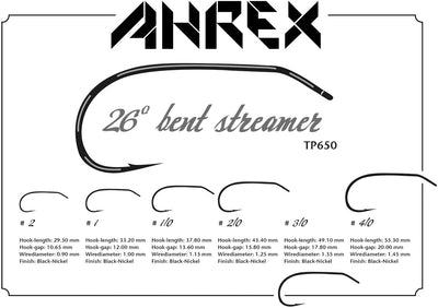 Ahrex TP650 Bent Streamer Hooks