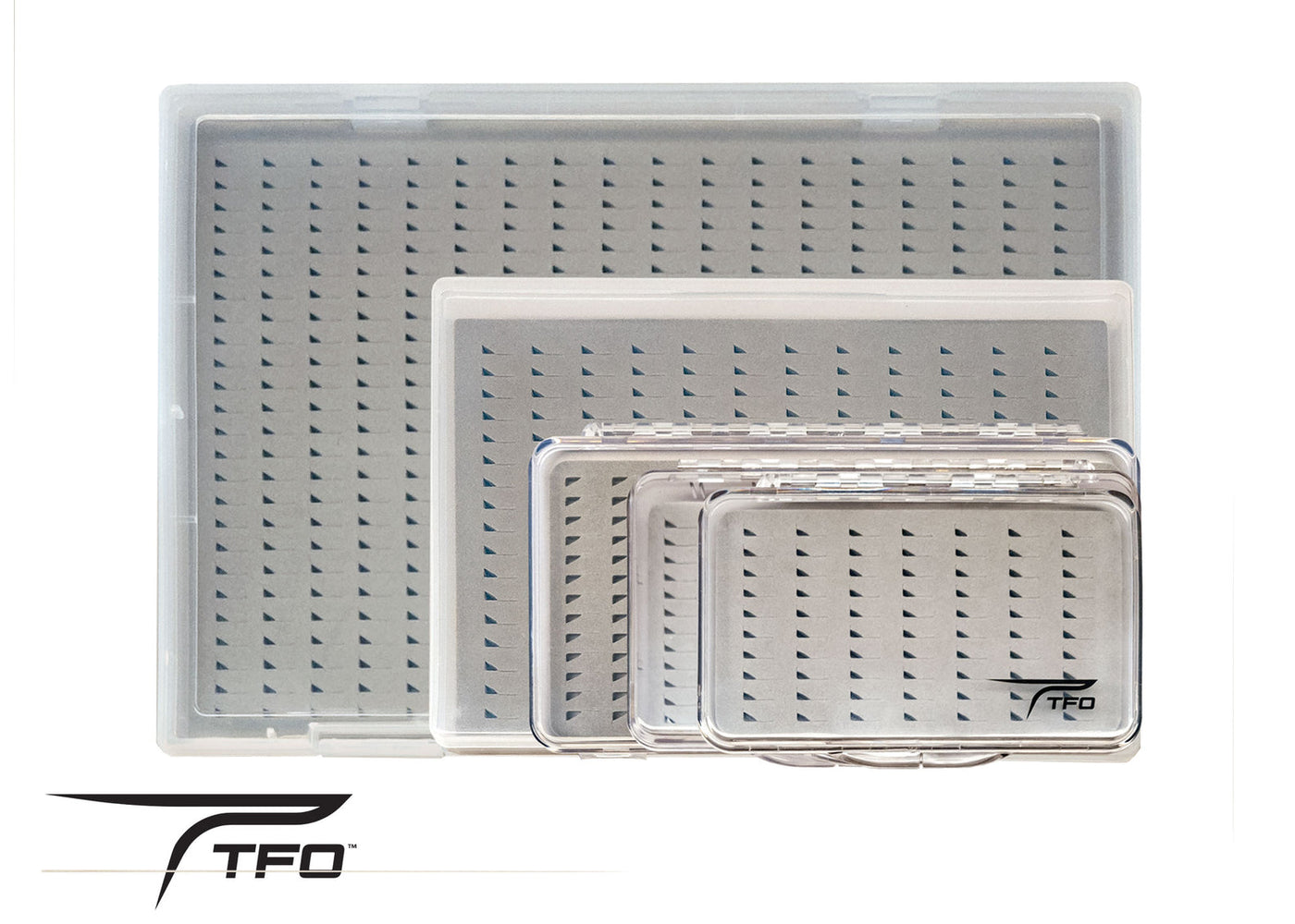 TFO Clear Slit Foam Fly Box - XL - 450 Flies