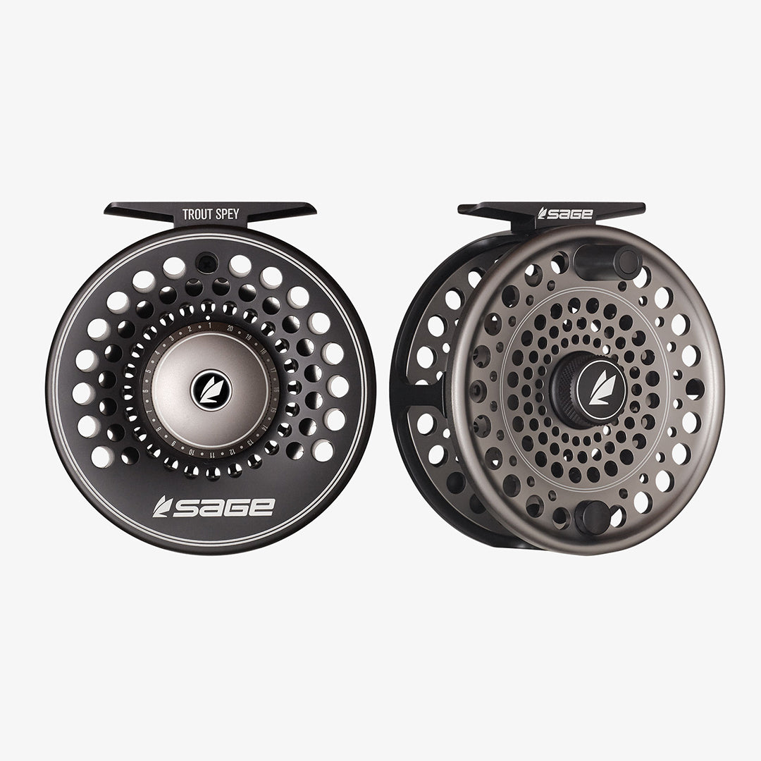 Sage Trout Spey Fly Reel - 3/4/5 - Stealth/Silver