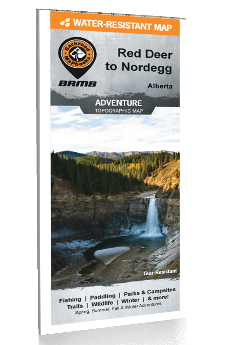 Backroad Mapbooks Waterproof Topo Map: Red Deer to Nordegg – Bow River ...