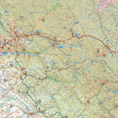 Backroad Mapbooks Waterproof Topo Map: Red Deer to Nordegg